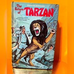 THE RETURN OF TARZAN VTG 1967HARDCOVER BOOK WHITMAN 209p. Authorized Edition